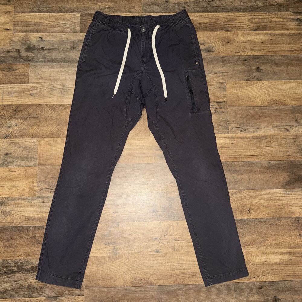 VUORI Ripstop Jogger Pants Cargo Style Drawstring Waist Size M Gray V412